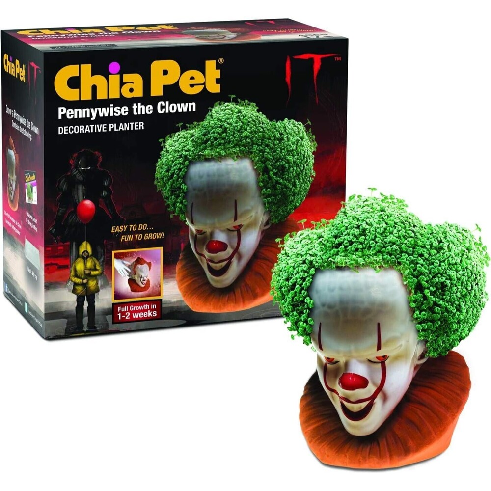 Chia Pet Pennywise IT the Clown Decorative Halloween Planter
